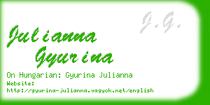 julianna gyurina business card